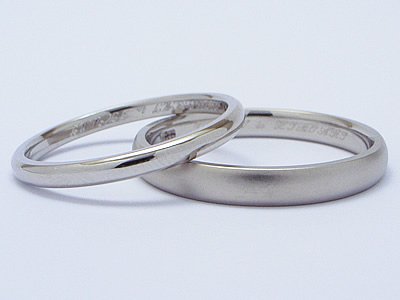 落ち着き感のある大人の結婚指輪