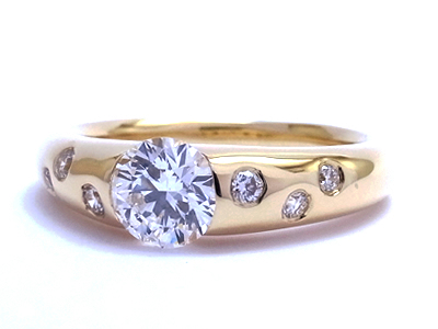 婚約指輪をイエローゴールドの普段使いリングへリフォーム