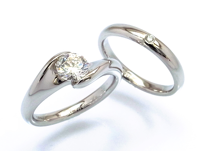 婚約指輪（立爪）を普段使い＋αで使える指輪へリフォーム