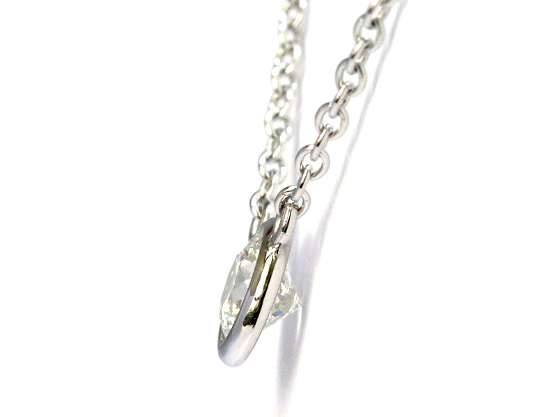 リングをプラチナのガードル巻きのネックレスにしたい