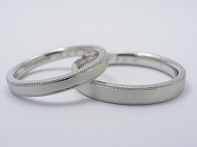 アンティーク調シンプル結婚指輪