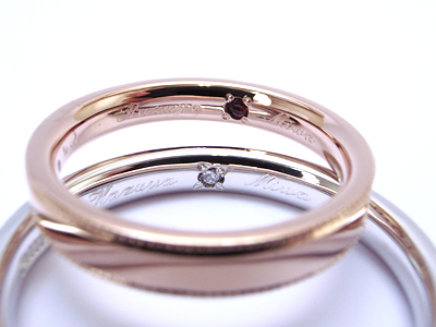 マーキスダイヤの結婚指輪