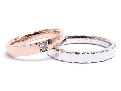 自由な組み合せでつくる結婚指輪